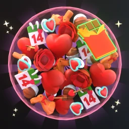 Значок Match Ball 3D парные предметы